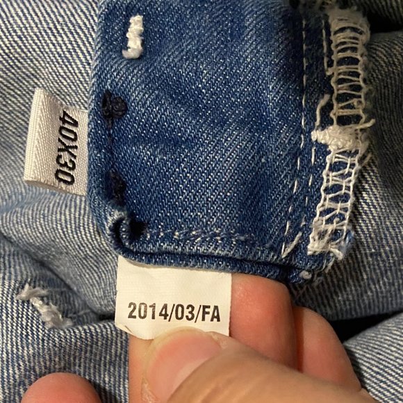 Crafstman Bib overalls jean jumpers carpenter sz 40 x 30 - Picture 7 of 8